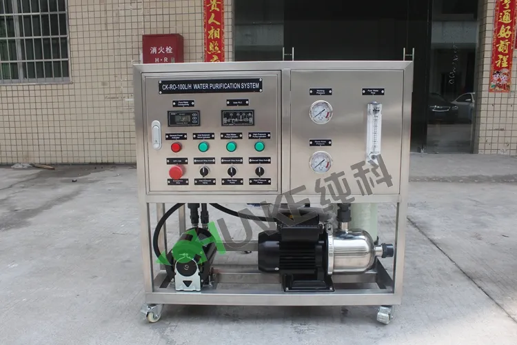 100lph Water Treatment Equipment/Water Treatment System/Reverse Osmosis RO Drinking Water Treatment Plant