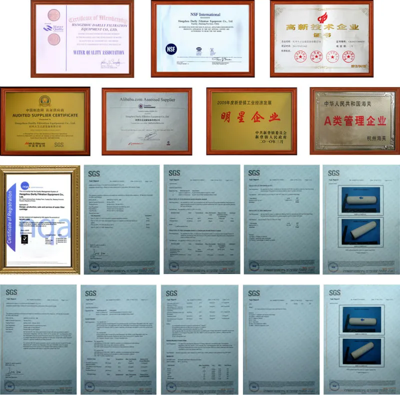 20um High Flowment Glass Fiber Filter Cartridge for Water Filtration Pre Filtration