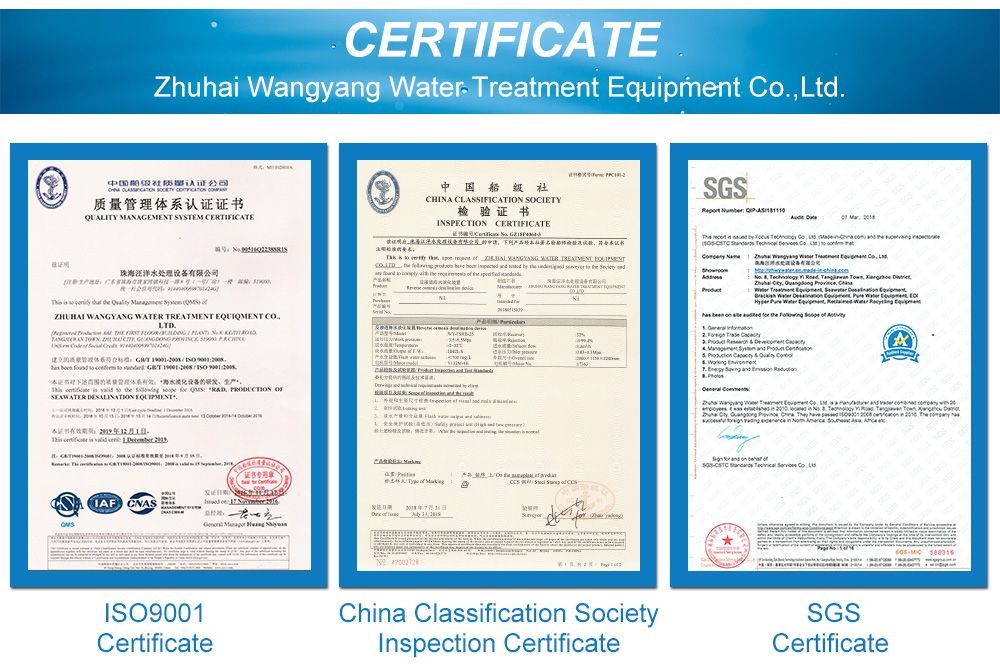 30tpd Reverse Osmosis Seawater Desalination Water Treatment Plant for Drinking