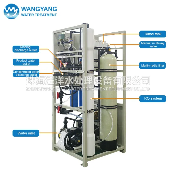 3tpd Reliable High Salinity RO Desalination System with Pre-Treatment for Seawater Desalination System