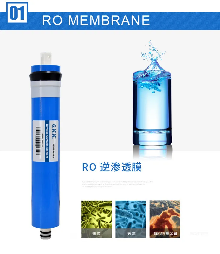 50 Gallons Reverse Osmosis Water Purifier Membrane