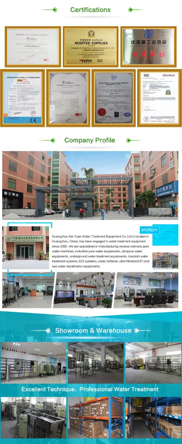 500lph EDI Water Treatment Plant Di Deionized Water Distilled Water Plant