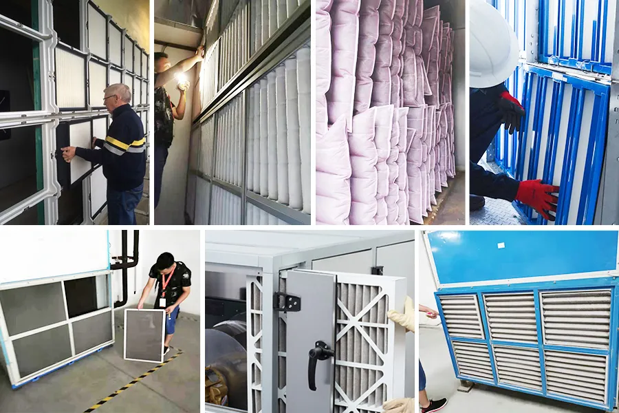 Aluminium Frame Deep Pleat HEPA Box Air Filter for Industrial Filtration