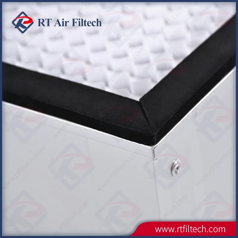 Aluminium Frame Deep Pleat HEPA Box Air Filter for Industrial Filtration
