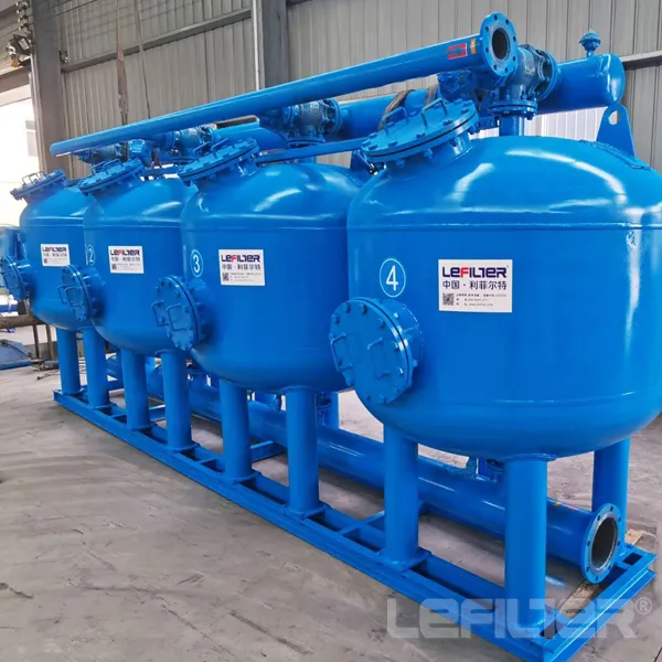 Auto Backwash Shallow Sand Filter Housing for Power Plant