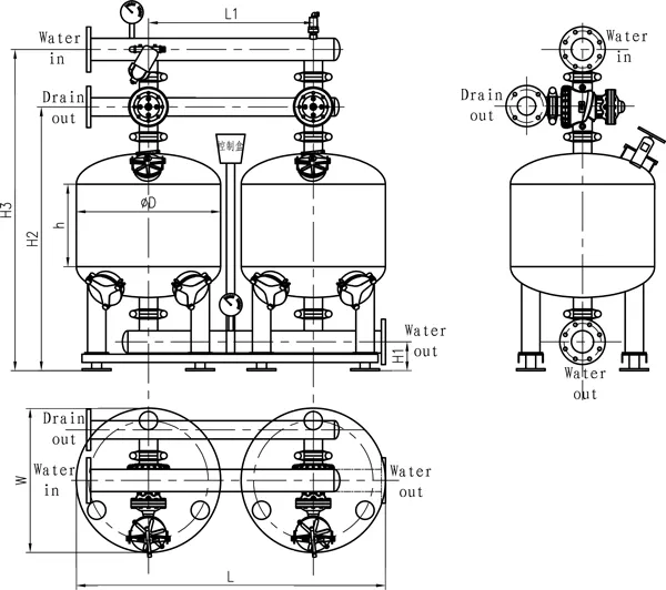 Carbon Steel Sand Filter for Irrigation