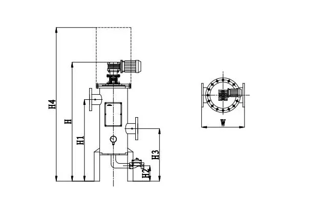 Carbon Steel Self Cleaning Water Filter for Steel Plant