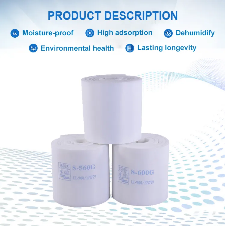 Clean-Link EU5/F5 Filtration 560g 600g Glue Ceiling Filter Cotton Filter Ceiling Filter Flame Retardant Filter for Paint Booth