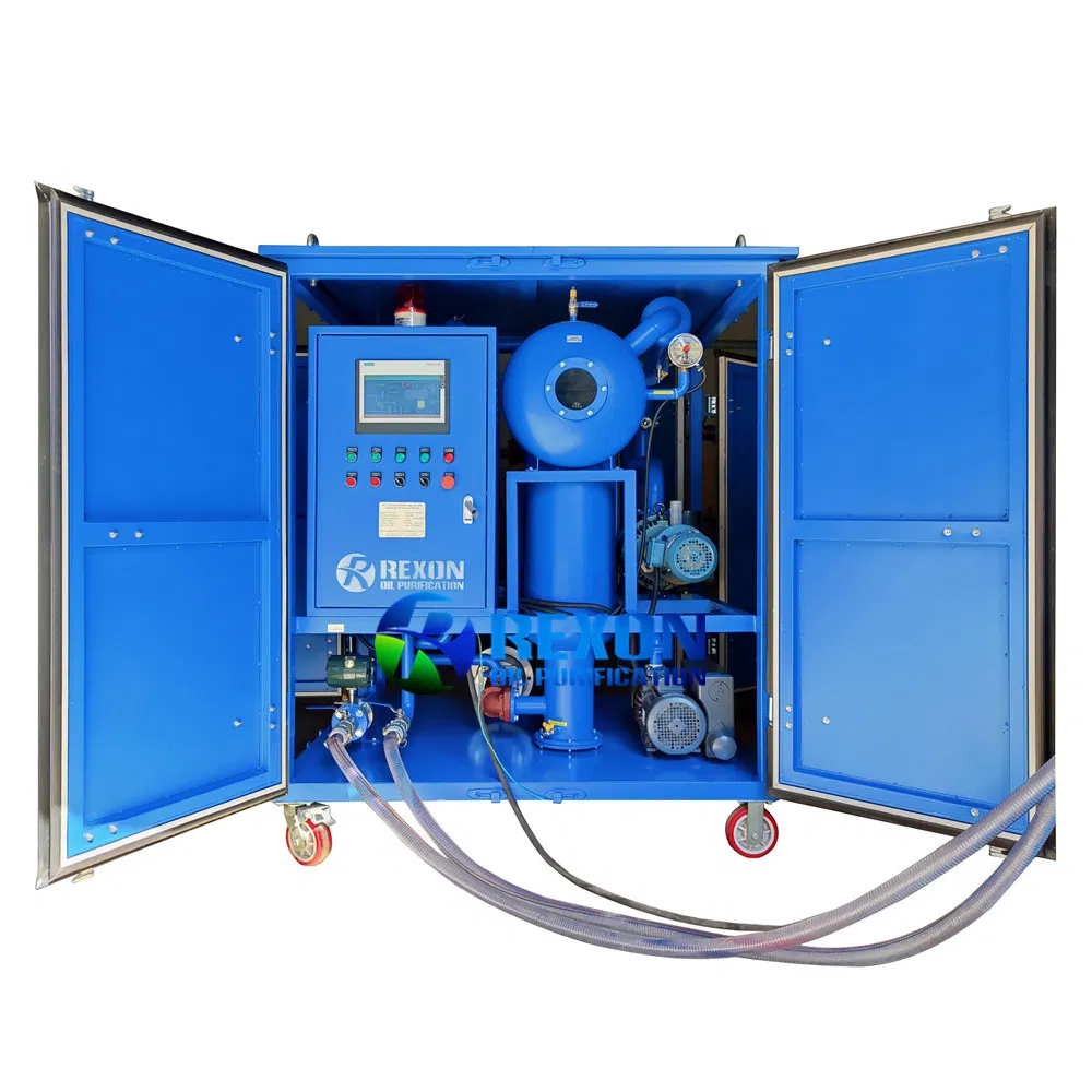Double Vacuum Transformer Oil Filter Machine High Speed Degas Dewater
