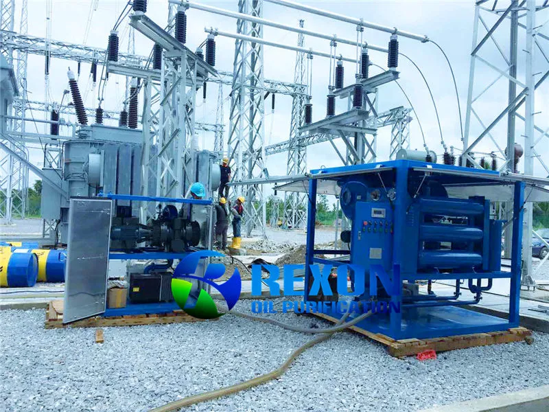 Double Vacuum Transformer Oil Filter Machine High Speed Degas Dewater