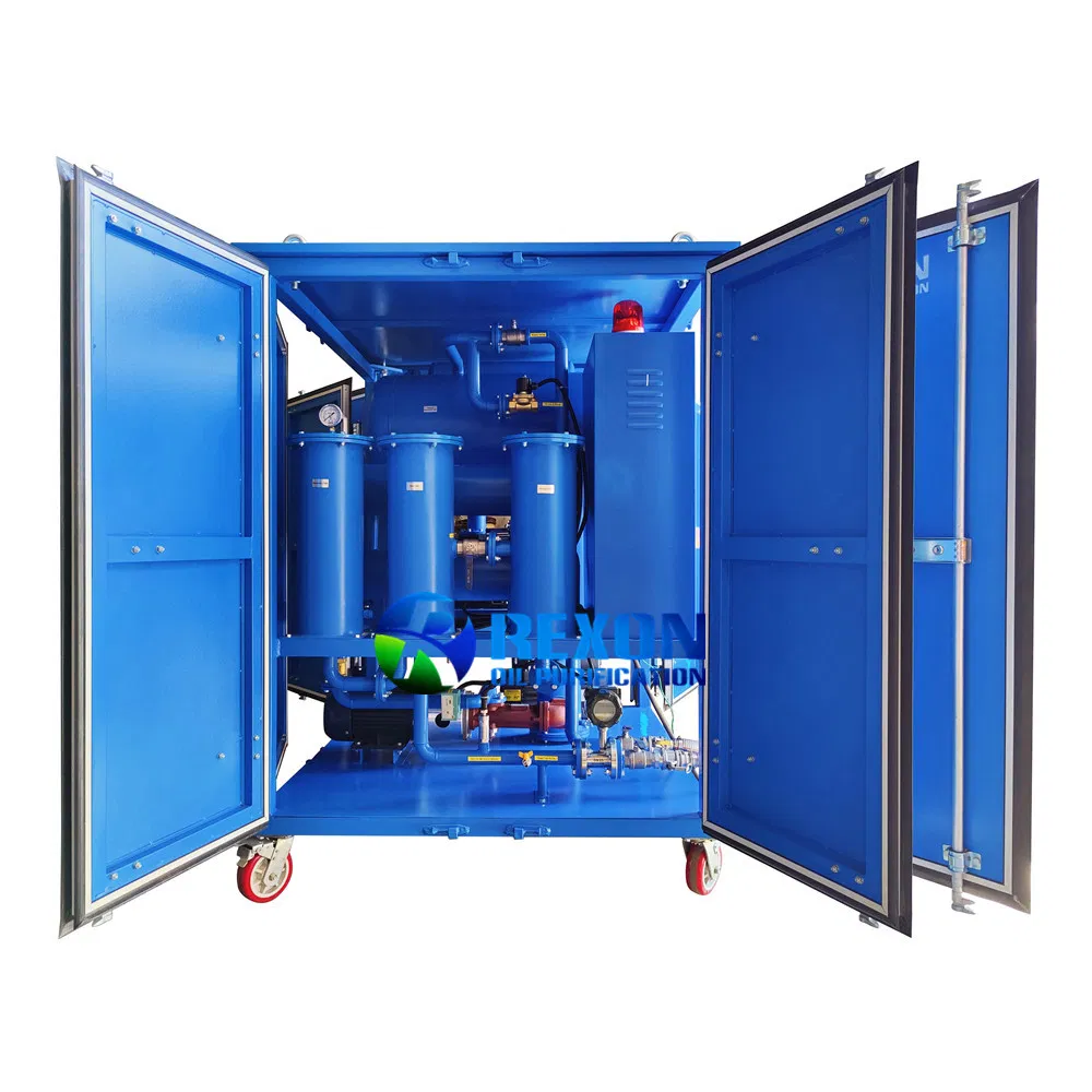 Double Vacuum Transformer Oil Filter Machine High Speed Degas Dewater