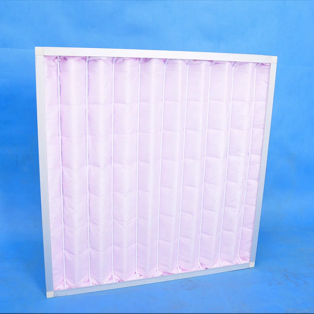 F7 HVAC Medium Efficiency Panel Air Filter Fine Skeleton Flat Air Filter for Industial Pharmaceutical Hospital Electronics and Cleanroom