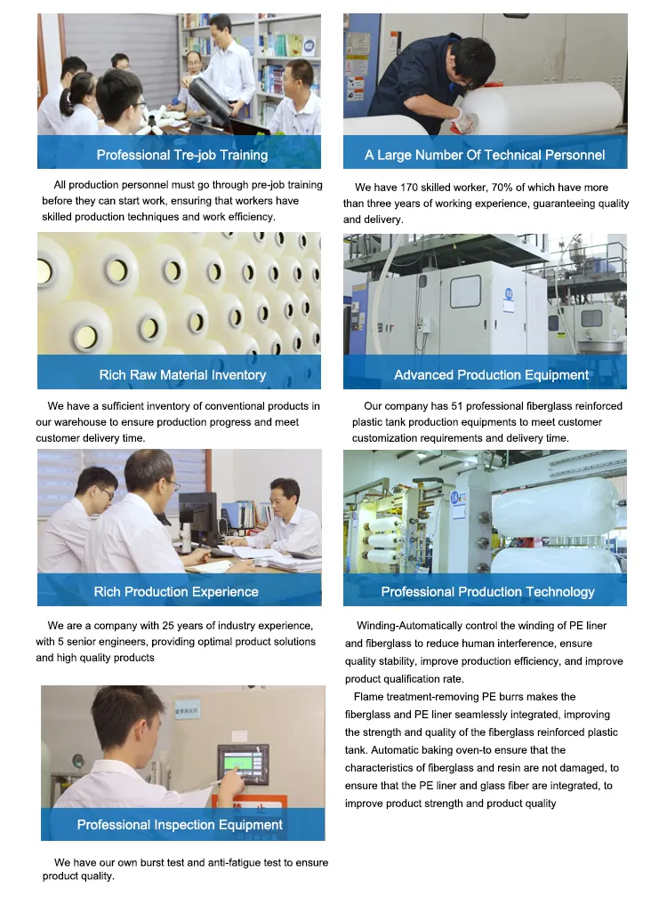 for Sale FRP Pressure Water Filter Tank