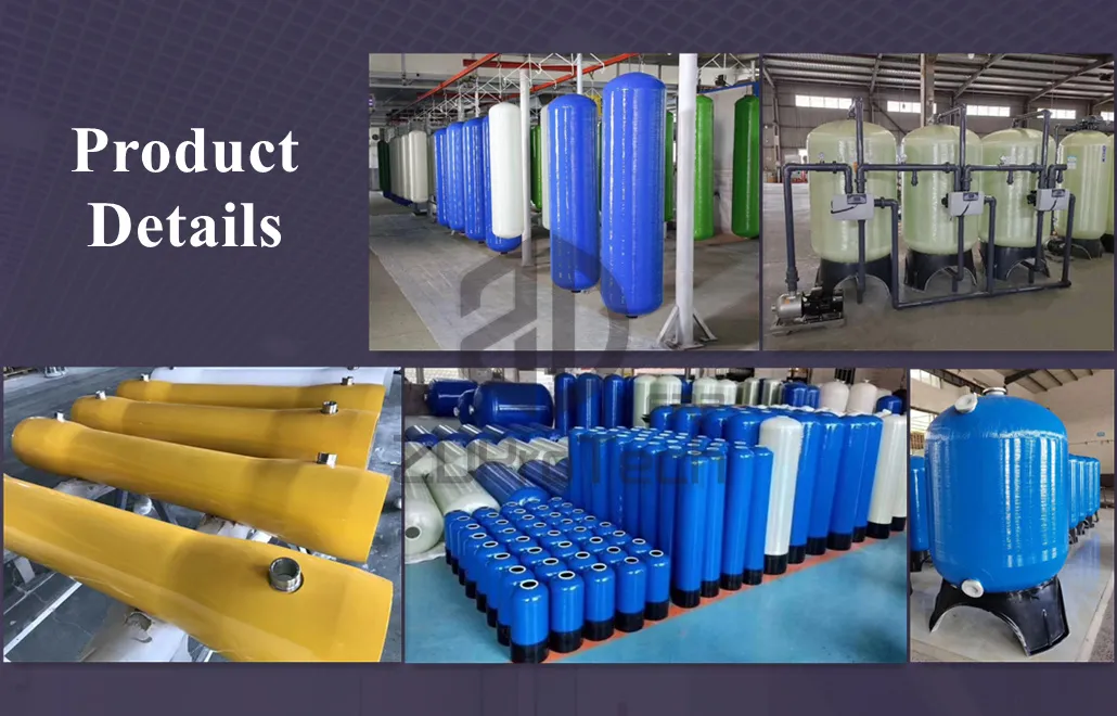 FRP Tank 150 Psi Pressure Water Filter Treatment Fiberglass Pressure Vessel 0917/0935/0942/0948.