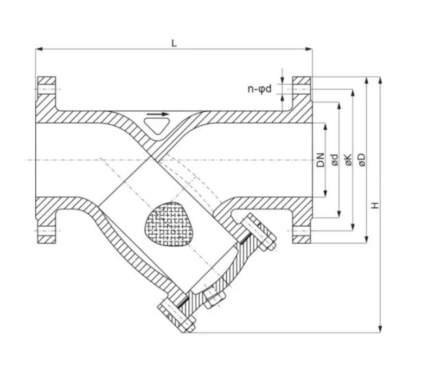 Ggg50 Water Filter Y Strainer Valve