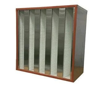 HEPA Filter V-Bank Type E11 E12 H13 H14 HVAC System and Clean Room