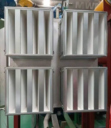 HEPA Filter V-Bank Type E11 E12 H13 H14 HVAC System and Clean Room