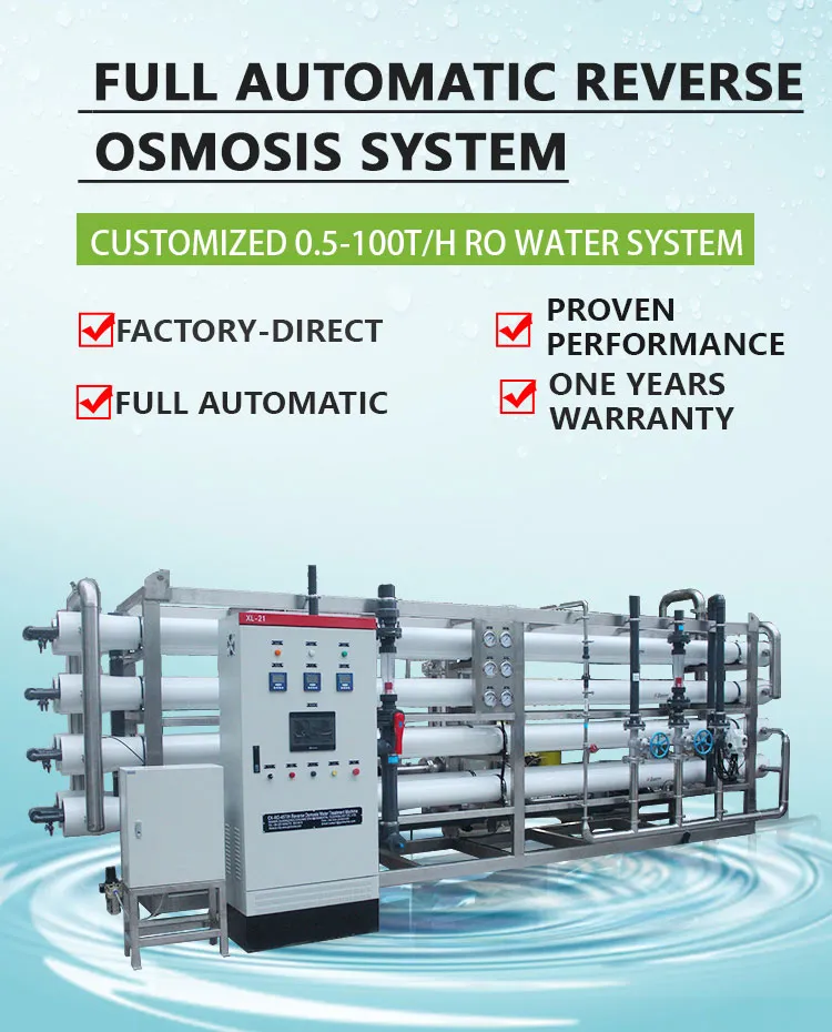 Industrial Manufacturer Brackish Salt Water Reverse Osmosis Desalination System 15tph RO Plant Minral Drinking Water Treatment Machine with Price Swimming Pool