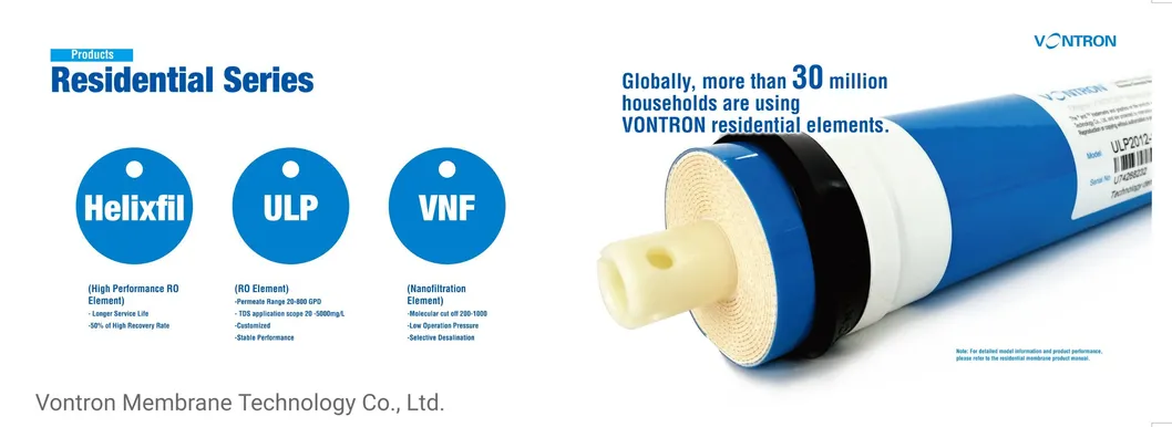 Nanofiltration VNF-1812 Vontron NF Technology for Healthy Drinking Water