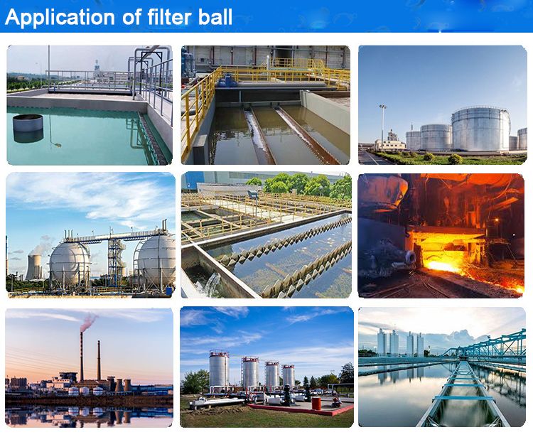Reusable Filter Ball Fiber Water Treatment Materia Polyester Filter Ball for Water Treatment